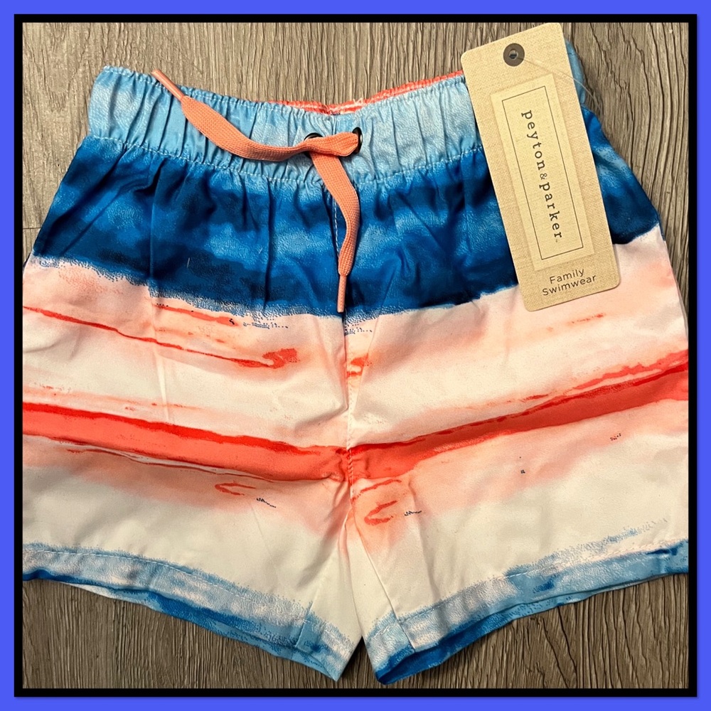 😊NWT😊Peyton & Parker Baby Swim Trunks😊